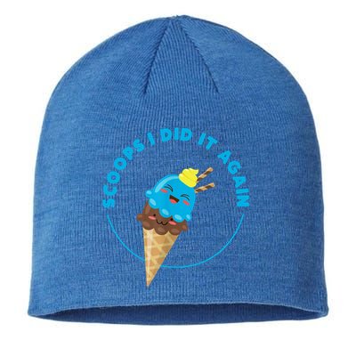 Scoops I Did It Again Funny Popsicle Sustainable Beanie