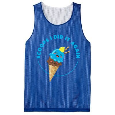 Scoops I Did It Again Funny Popsicle Mesh Reversible Basketball Jersey Tank