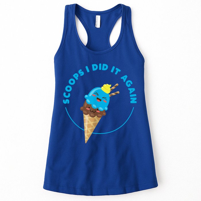 Scoops I Did It Again Funny Popsicle Womens Tank Top