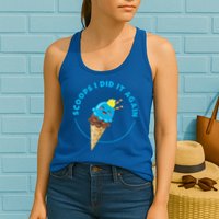 Scoops I Did It Again Funny Popsicle Womens Tank Top