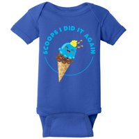 Scoops I Did It Again Funny Popsicle Baby Bodysuit