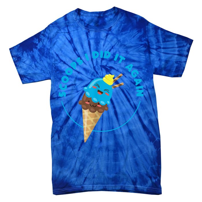 Scoops I Did It Again Funny Popsicle Tie-Dye T-Shirt