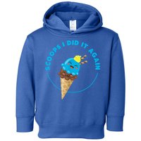 Scoops I Did It Again Funny Popsicle Toddler Hoodie