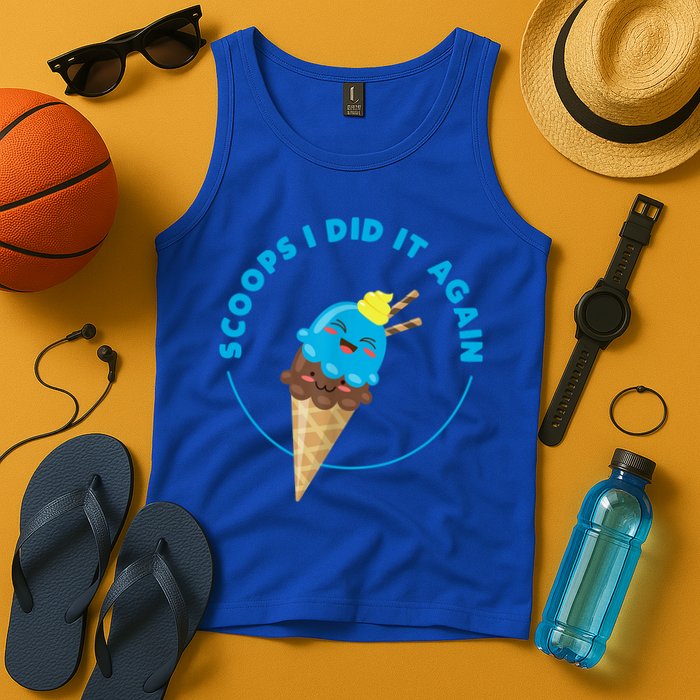 Scoops I Did It Again Funny Popsicle Tank Top