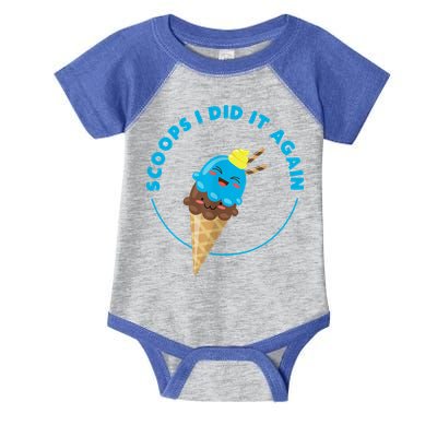 Scoops I Did It Again Funny Popsicle Infant Baby Jersey Bodysuit