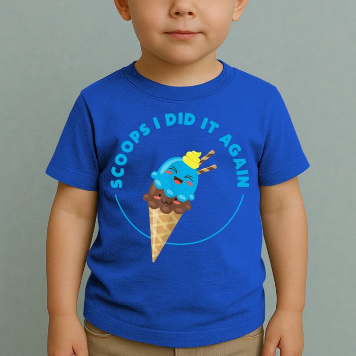 Scoops I Did It Again Funny Popsicle Toddler T-Shirt