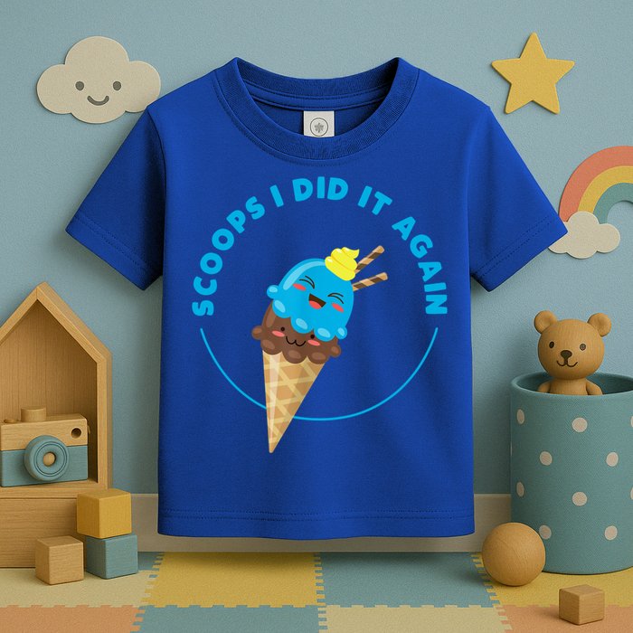Scoops I Did It Again Funny Popsicle Toddler T-Shirt