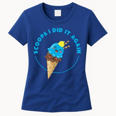 Scoops I Did It Again Funny Popsicle Womens T-Shirt