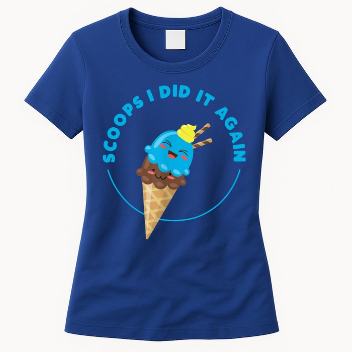 Scoops I Did It Again Funny Popsicle Womens T-Shirt
