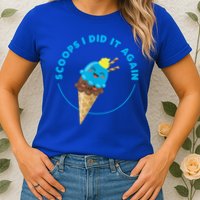 Scoops I Did It Again Funny Popsicle Womens T-Shirt