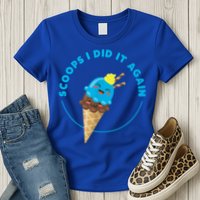 Scoops I Did It Again Funny Popsicle Womens T-Shirt