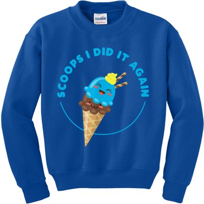 Scoops I Did It Again Funny Popsicle Kids Sweatshirt
