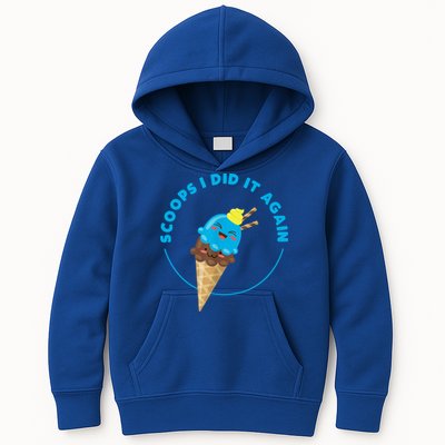 Scoops I Did It Again Funny Popsicle Kids Hoodie