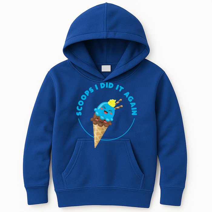 Scoops I Did It Again Funny Popsicle Kids Hoodie