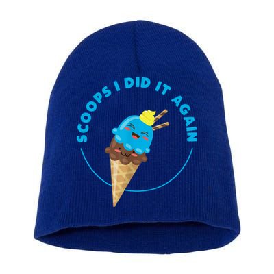 Scoops I Did It Again Funny Popsicle Short Acrylic Beanie