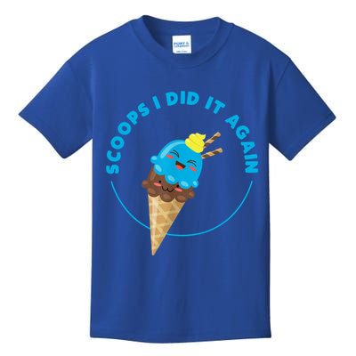 Scoops I Did It Again Funny Popsicle Kids T-Shirt