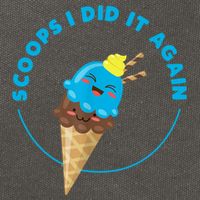 Scoops I Did It Again Funny Popsicle Cotton Canvas Backpack