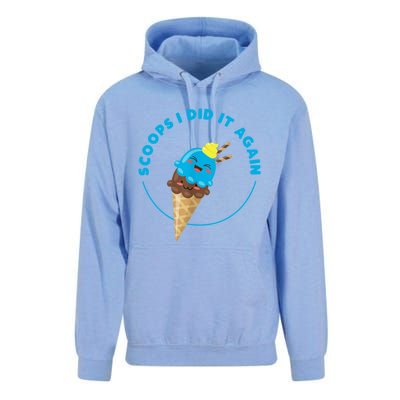 Scoops I Did It Again Funny Popsicle Unisex Surf Hoodie