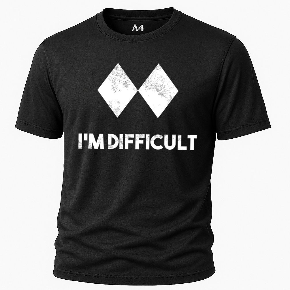Ski I'm Difficult Funny Gift Skiing Lovers Skiers Snowboard Snowboarder Gift Cooling Performance Crew T-Shirt