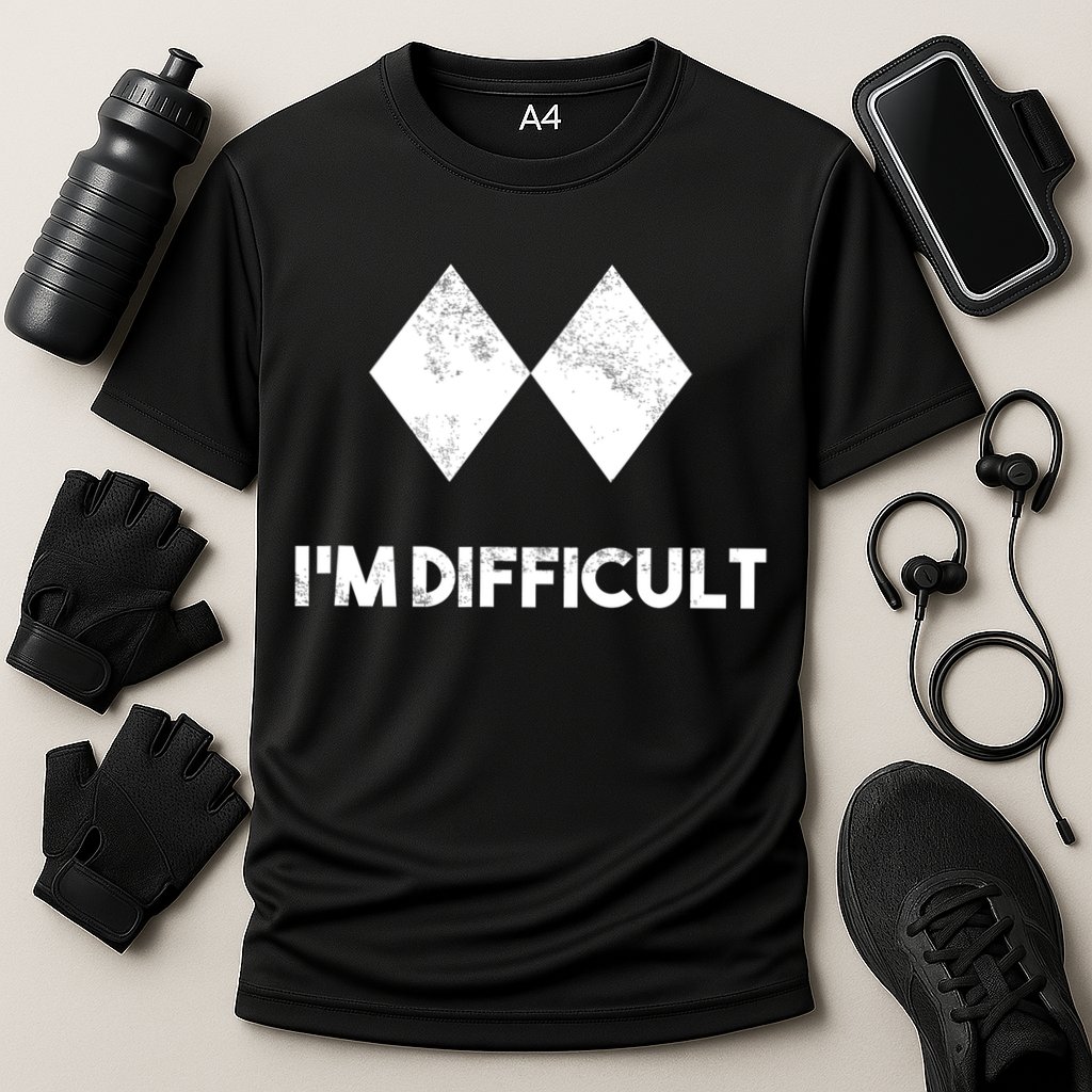 Ski I'm Difficult Funny Gift Skiing Lovers Skiers Snowboard Snowboarder Gift Cooling Performance Crew T-Shirt