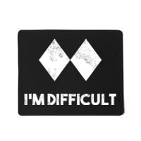 Ski I'm Difficult Funny Gift Skiing Lovers Skiers Snowboard Snowboarder Gift Mousepad