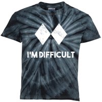 Ski I'm Difficult Funny Gift Skiing Lovers Skiers Snowboard Snowboarder Gift Kids Tie-Dye T-Shirt