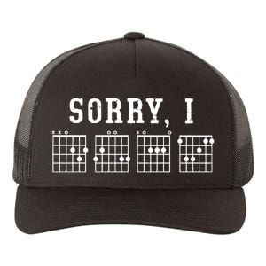 Sorry I DGAF Funny Hidden Message Guitar Chords Yupoong Adult 5-Panel Trucker Hat