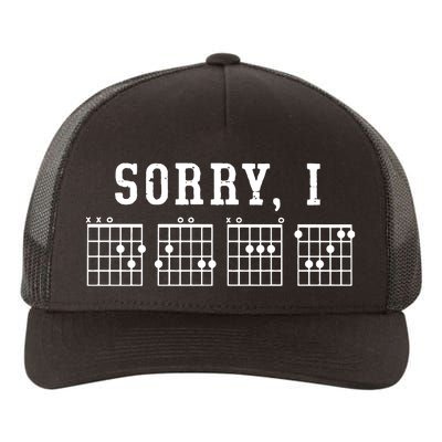 Sorry I DGAF Funny Hidden Message Guitar Chords Yupoong Adult 5-Panel Trucker Hat