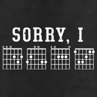 Sorry I DGAF Funny Hidden Message Guitar Chords Trucker Hat