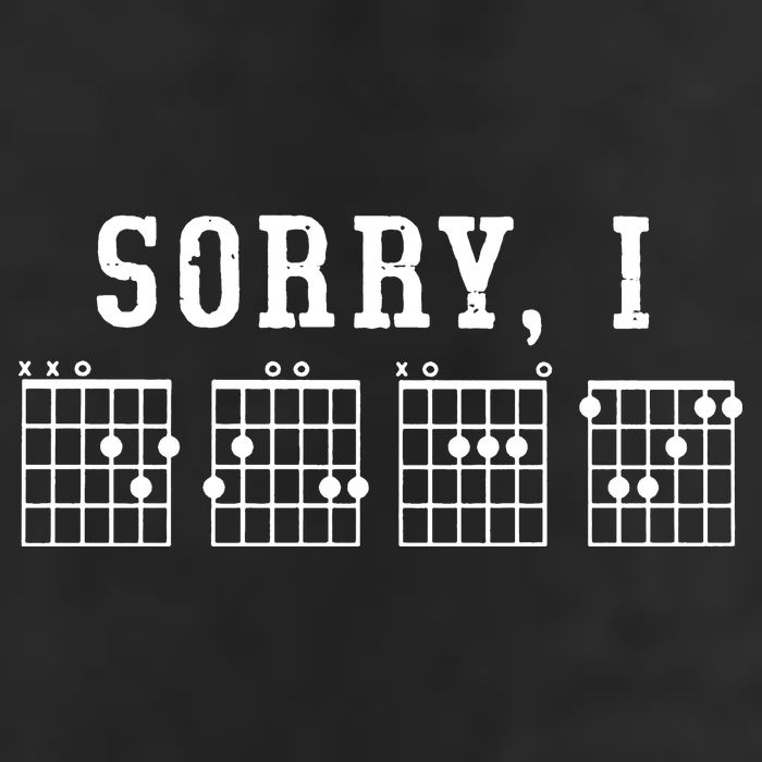 Sorry I DGAF Funny Hidden Message Guitar Chords Trucker Hat