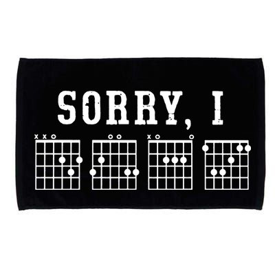 Sorry I DGAF Funny Hidden Message Guitar Chords Microfiber Hand Towel