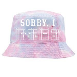 Sorry I DGAF Funny Hidden Message Guitar Chords Tie-Dyed Bucket Hat