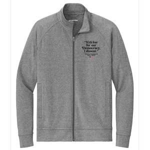 Scotus I Dissent Fear For Our Democracy Stretch Full-Zip Cadet Jacket