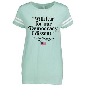 Scotus I Dissent Fear For Our Democracy Enza Ladies Jersey Football T-Shirt