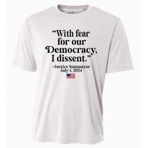 Scotus I Dissent Fear For Our Democracy Cooling Performance Crew T-Shirt