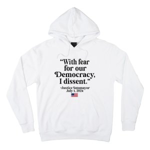 Scotus I Dissent Fear For Our Democracy Hoodie