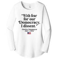 Scotus I Dissent Fear For Our Democracy Women's Perfect Tri Tunic Long Sleeve Shirt