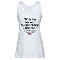 Scotus I Dissent Fear For Our Democracy Ladies Essential Flowy Tank