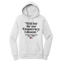 Scotus I Dissent Fear For Our Democracy Women's Pullover Hoodie