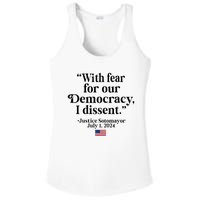 Scotus I Dissent Fear For Our Democracy Ladies PosiCharge Competitor Racerback Tank