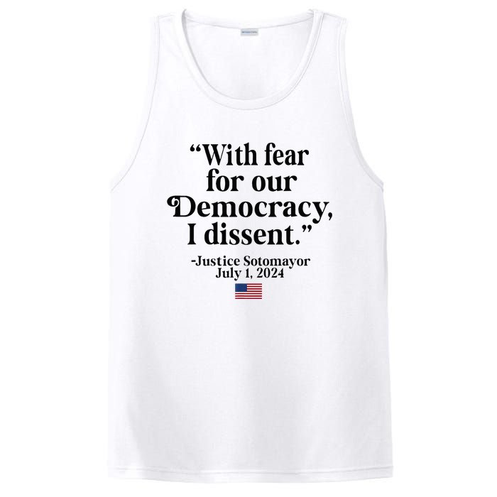 Scotus I Dissent Fear For Our Democracy PosiCharge Competitor Tank