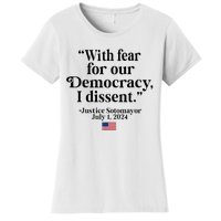 Scotus I Dissent Fear For Our Democracy Women's T-Shirt