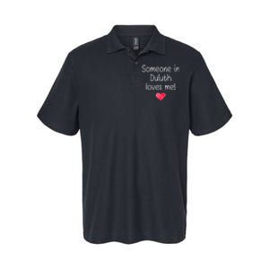 Someone In Duluth Ga Georgia Loves Me City Home Roots Softstyle Adult Sport Polo