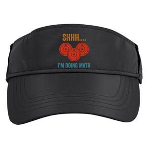 Shhh Im Doing Math Weight Lifting Gym Lover Motivation Gymer Adult Drive Performance Visor