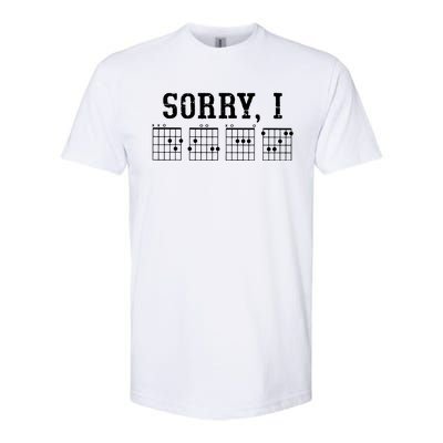 Sorry I DGAF Funny Message Guitar Chords Guitarist Gift Softstyle® CVC T-Shirt