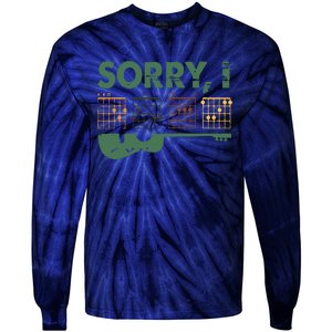 Sorry I DGAF Funny Hidden Message Guitar Chords For Lover Tie-Dye Long Sleeve Shirt