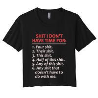 Shit I DonT Have Time For Funny Mocking Bull Graphic Crop Top