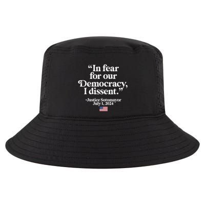Scotus I Dissent Fear For Our Democracy Justice Sotomayor Cool Comfort Performance Bucket Hat