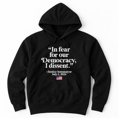 Scotus I Dissent Fear For Our Democracy Justice Sotomayor Hoodie
