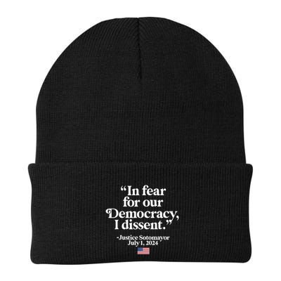 Scotus I Dissent Fear For Our Democracy Justice Sotomayor Beanie